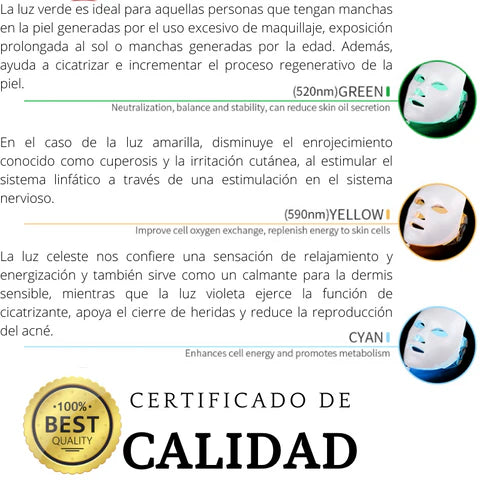 Máscara LED Revitalizante
