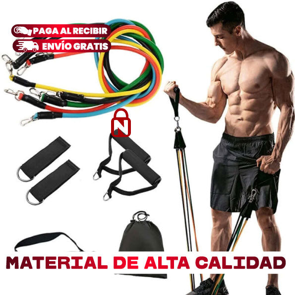KIT BANDAS TUBULARES DE RESISTENCIA 11 PIEZAS