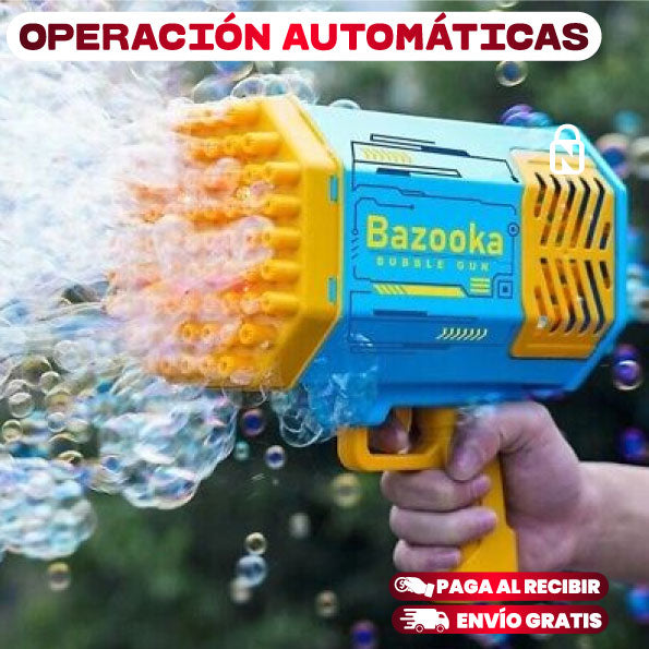 PISTOLA DE BURBUJAS ELÉCTRICA PORTÁTIL