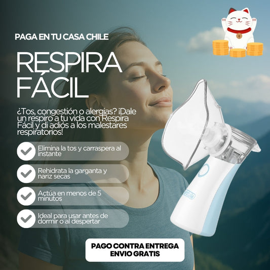 RespiraFácil | Nebulizador Portátil De Malla Ultrasónica