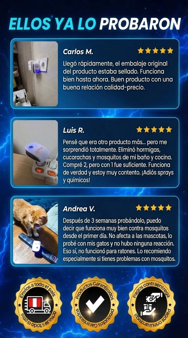 Repelente Ultrasónico Hogar